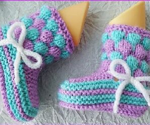 Aprende a tejer hermosas botitas crochet