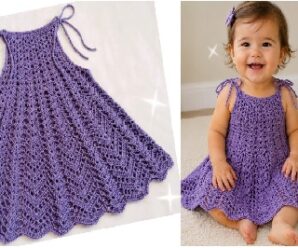 Como tejer un vestido de bebes a crochet