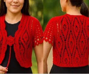 Como tejer una linda blusa corta