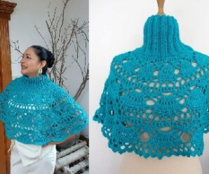 Aprende a tejer hermoso ponchito crochet