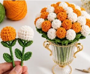 Tutorial para tejer florecitas de crochet