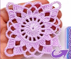 Aprende a tejer lindo cuadrito crochet